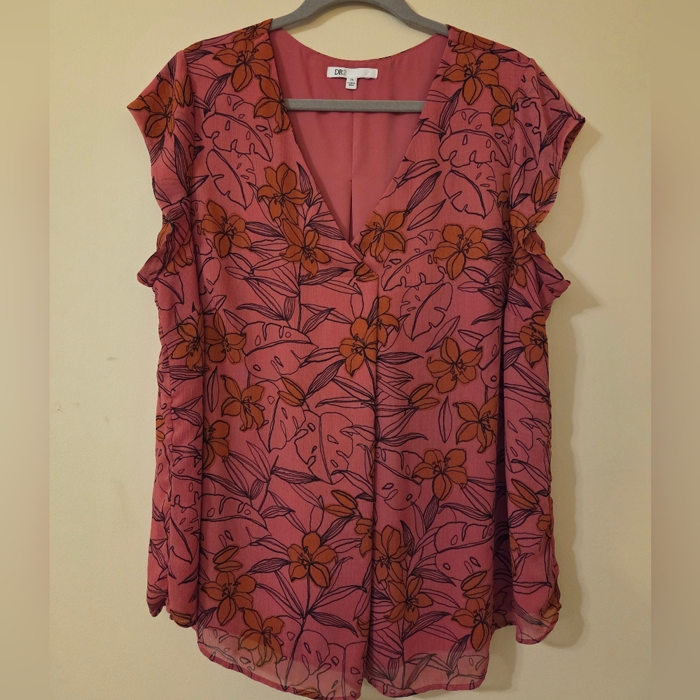 DR2 Pink Floral Women's Top